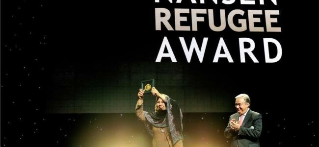 Aqeela Asifi is the 2015 winner of UNHCR’s Nansen Refugee Award, recognised for her indefatigable efforts to help refugee girls access education. She has changed the lives of hundreds of young refugees. Photo: UNHCR/Sebastian Rich.