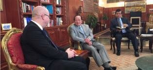 Meeting with Foreign Minister Hor Namhong (centre). Photo: Erik Svedahl.